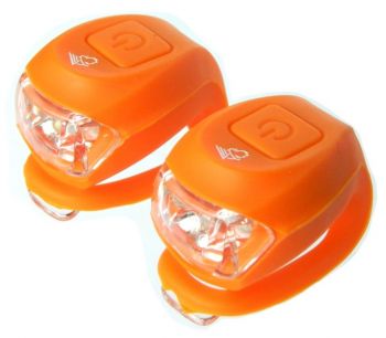 Lámpa villogó szett Velotech 2 LED narancs