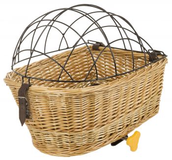 Állatszállító rattan kosár hátsó csomagtartóra, M-Wave