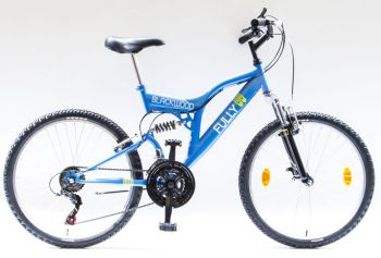 Schwinn Csepel Blackwood Fully 24-es össztelós MTB kerékpár, kék