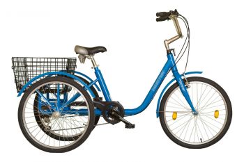 Biketek Gommer háromkerekű tricikli felnőtteknek, ezüst