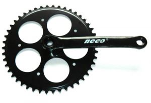 Hajtómű Neco 46T acél fekete 170 mm
