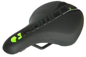 Nyereg DDK junior Smallfit 237 x 141 mm, fekete-zöld