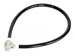 Sodronyzár Velotech 4,5x650 mm fekete számzáras