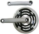 Hajtómű MTB acél index Qilong 48/38/28