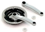Hajtómű MTB acél 170mm 42/34/24T fekete
