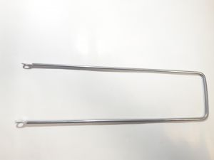 Kosárhoz tartópálca 380/5.8 mm, ezüst