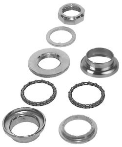 Kormányfej készlet 1 col menetes 22,4-30,2-26,4 mm, króm