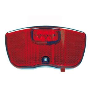 Hátsó lámpa csomagtartóra elemes 3 LED RMS