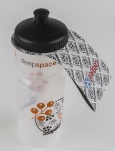 Kulacs műanyag áttetsző 0,75l Csepel Deepspace, bogyós