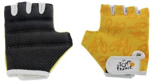 Kesztyű gyerek Tour de France rövid ujjú XS, sárga