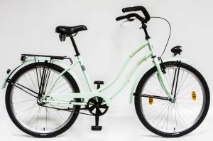 Csepel Blackwood Cruiser 26 női kerékpár kontrás Világoszöld