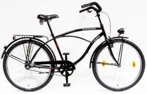 Csepel Blackwood Cruiser 26 férfi kerékpár kontrás fekete