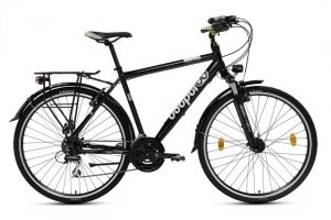 Kerékpár Trekking 250 28/23 Férfi 24SP 21 AD FEKETE YS768